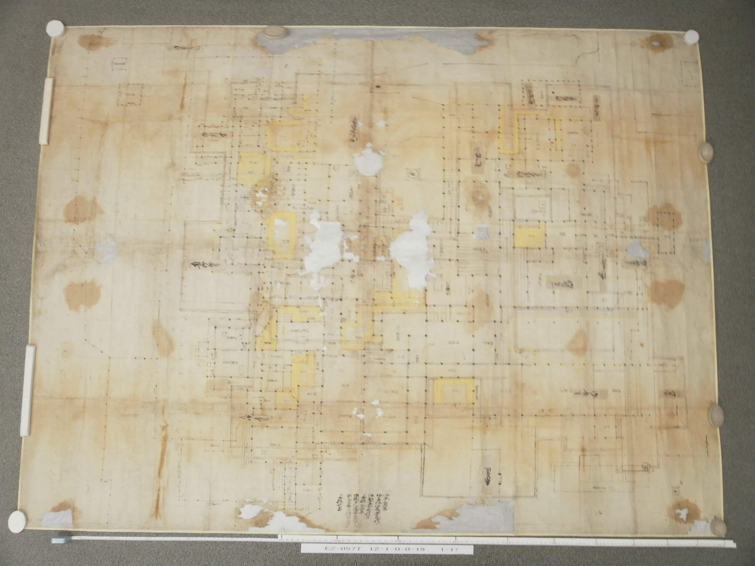 八戸城内図〔新規御普請御殿御絵図面(しんきごふしんごてんおんえずめん)〕