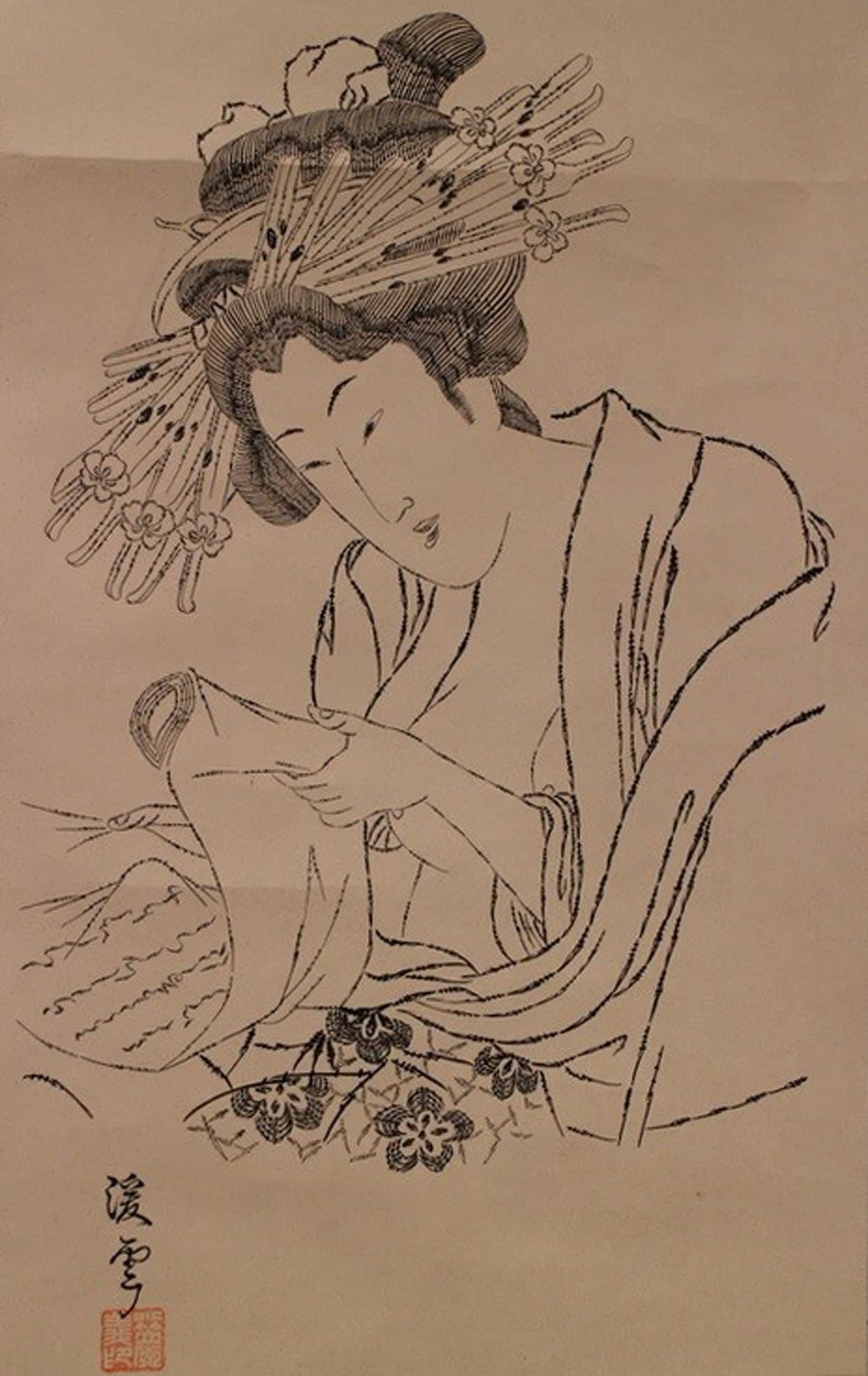 細字画　小笠原渓雲（義高）さん（70代）の写真3