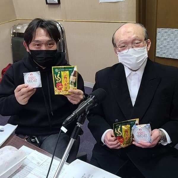 八戸市出身　大久保えんぶり組　代表 大館恒夫さん　
埼玉県出身　大久保えんぶり組　副代表 後藤智幸さんの写真1