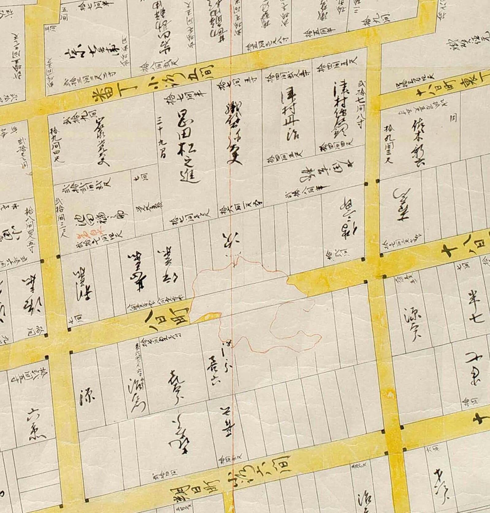 八戸藩政時代市街図(部分2)